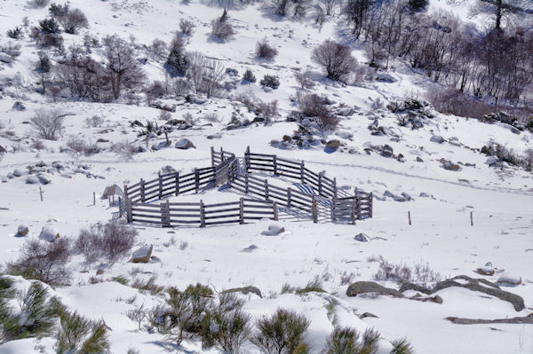 Un parc  moutons dans le Rec de Ribals