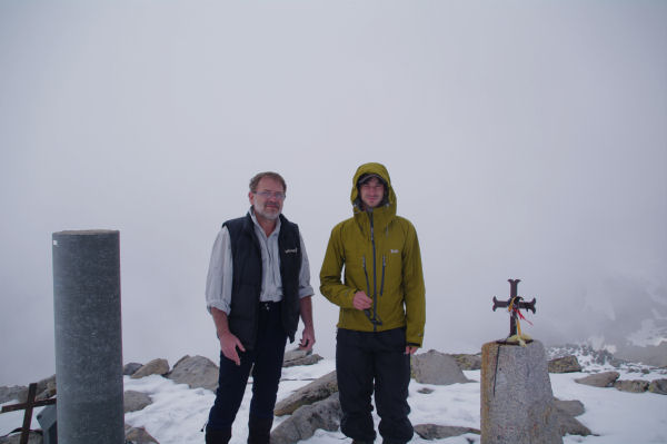Fabrice et Fred au sommet du Puig de Campcardos