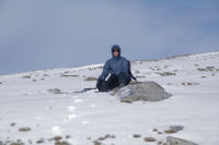 Fabrice en mditation sur les pentes du Puig de Campcardos