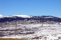 Font Romeu domin par le Roc de la Calma et la Galinera