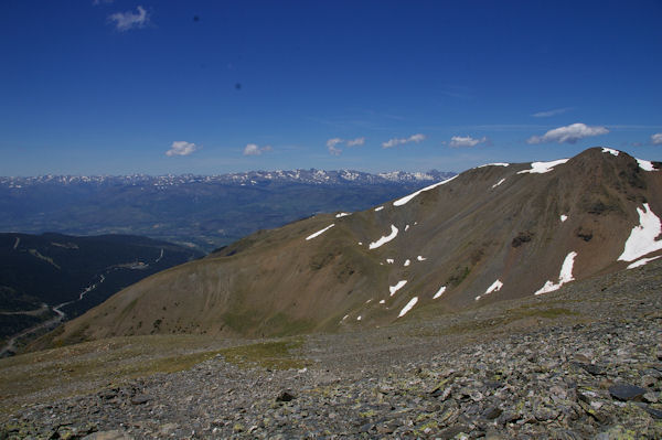 Le Puigmal de Llo, la Cerdagne et le massif du Carlit au fond