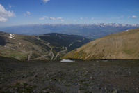 La station d'err - Puigmal, la Cerdagne et le massif du Carlit au fond