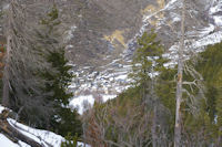 Valcebollre depuis le vallon du torrent de la Peguera