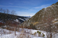 A droite le Clot de la Casa dominant Valcebollre puis le Rec de Dalt, au fond, les Pics de Font Ngre