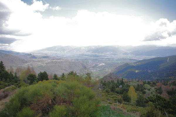 La valle de Font Romeu depuis le Pla de Llauro