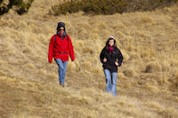 Marie Franoise et Camille dans le vallon des Carbonres