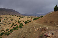 Sur les pentes du djebel Tafenfent, orages sur Tabent!