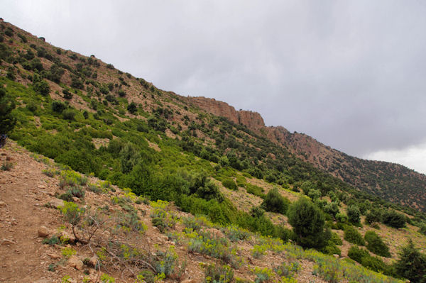 Le sentier sur le djebel Tafenfent