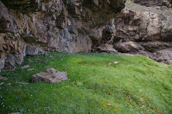 Le bivouac idal au dessus des cascades de Lepiney