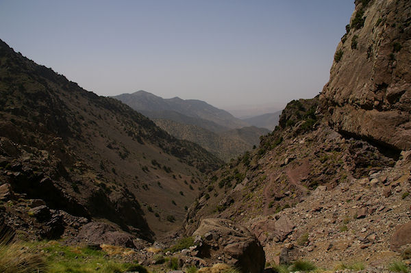 La valle d'Azaden au dessus des casacades de Lepiney