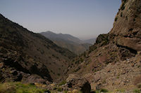 La valle d'Azaden au dessus des casacades de Lepiney