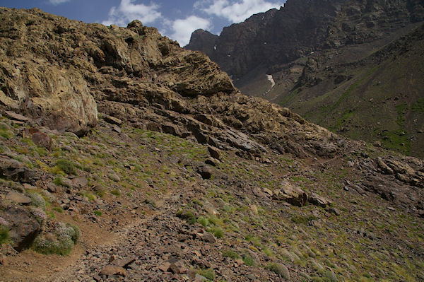 Le chemin entre la valle d'Azaden et la valle de l'Oued Timlilt