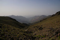 L'Oued Timlilt et la vallee d'Azaden au fond