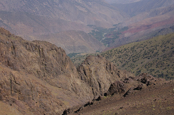 La valle d'Azaden depuis le Tizi Ouguelzim