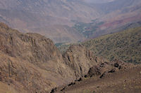 La vallee d'Azaden depuis le Tizi Ouguelzim