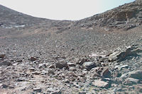 Le col permettant l'acces a la crete Ouest du Toubkal