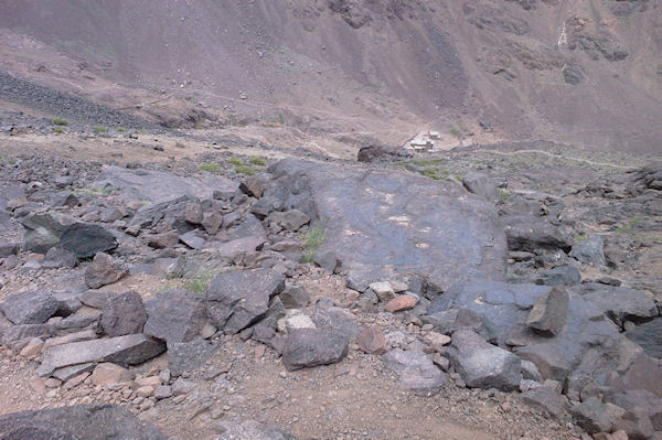 Le refuge du Toubkal est en vue