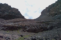 La breche d'acces au Toubkal