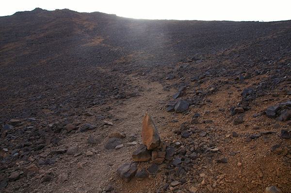 Un petit replat avant de prendre pas sur la crte Sud du Toubkal