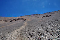 La descente raide mais amusante de la face Nord du M_Goun