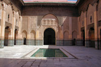 La cour principale de la Merdersa Ben Youssef