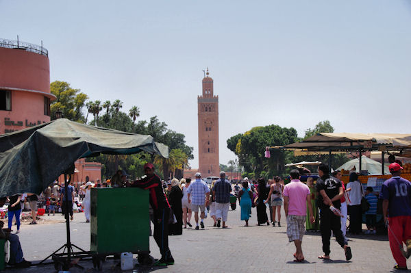 La Koutoubia depuis la place Jamaa el Fna