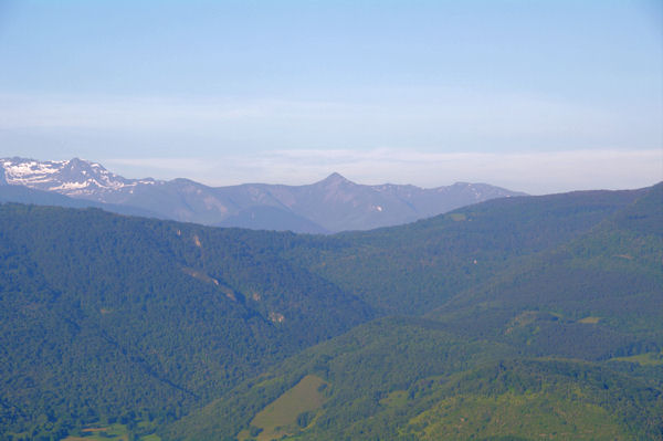 De gauche  droite, le Pic de Crabre, le Pic de l_Har, le Pic de Paumaude et le Pic de la Calabasse