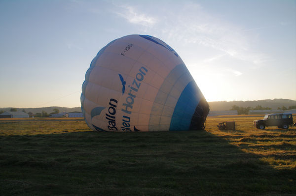 Gonflage du ballon  l_air chaud