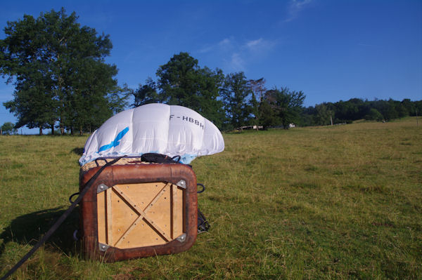 Le ballon au dgonflage prs de Rieu Clos