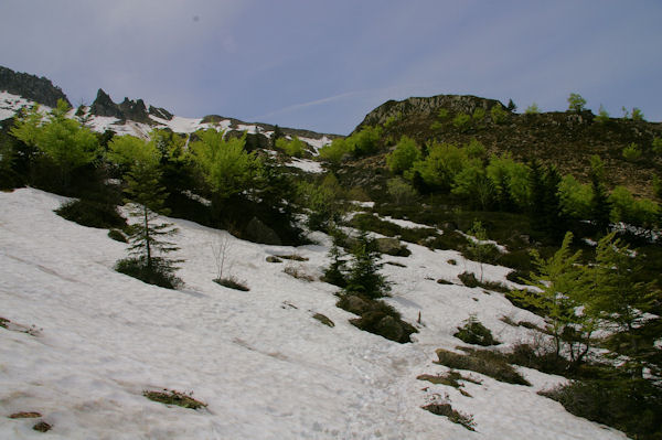 Le GR10 enneig  la Fontaine de Fontarech