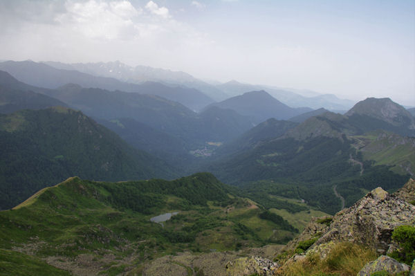 L_Etang de Labant, Aulus les Bains et le Mont Valier