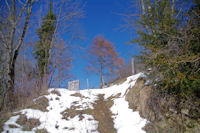 Le sentier au Col del Bouich
