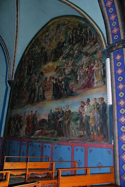 Fresque dans l_glise de Lavelanet