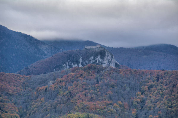 Le Chateau de Montsgur depuis la Croix de Ste Ruffine