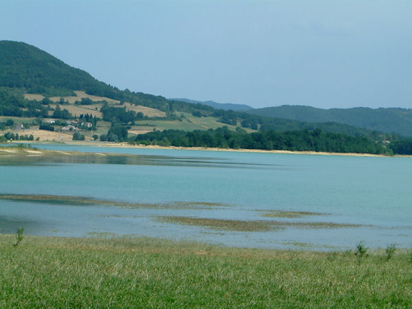 Le Lac Montbel depuis Pourcatires