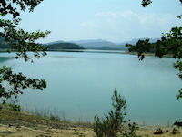 Le Lac Montbel depuis sous la Serre de Pourtel