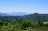 Mont Valier, Pic de Mauberme, Pic de Crabere depuis Crouzelles