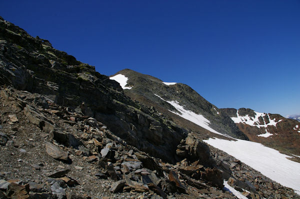 En remontant vers le Pic d_Estats depuis le col de Riufret