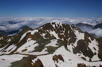 Le Pic du Montcalm depuis la Pique d'Estats