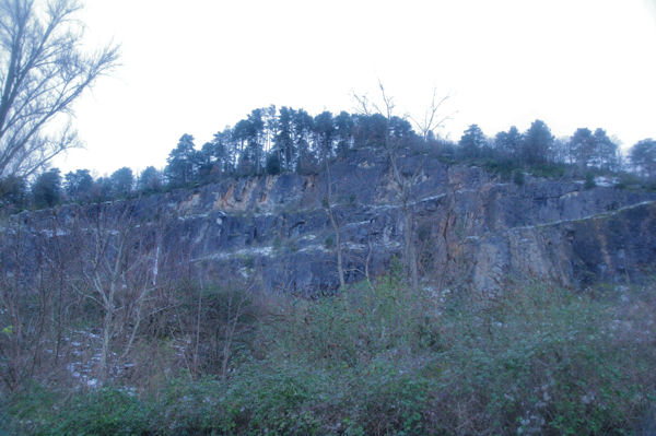 Les falaises de la Quire de Panefabe