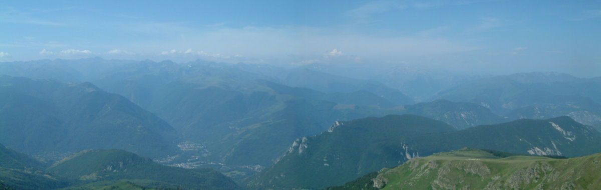 Panoramique vers le Sud-Ouest du Pic du Han