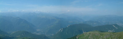 Panoramique vers le Sud-Ouest du Pic du Han