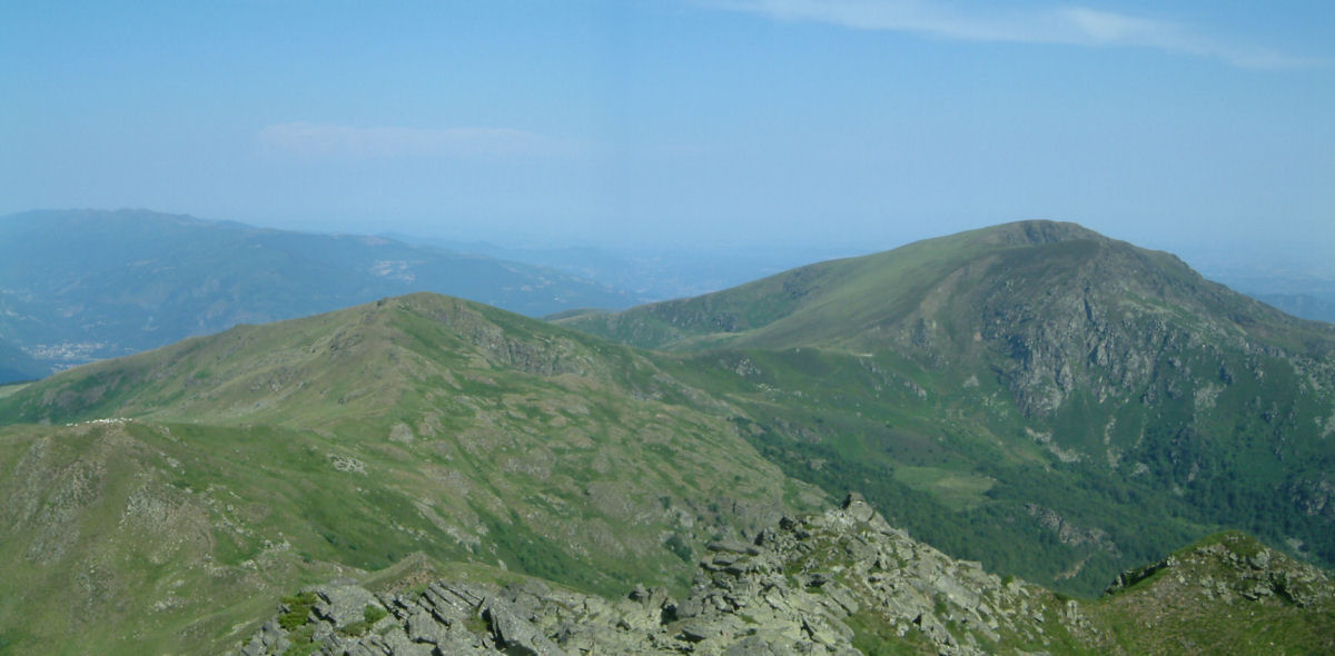 Panoramique vers le Nord-Ouest du Pic du Han