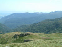 Vue vers les crtes descendant du Pic de St Barthlemy