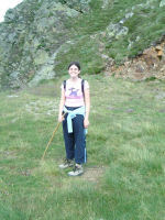 Camille au col de la Cadene