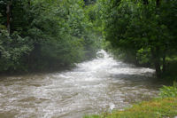 Le ruisseau de l'Artigue apres les averses