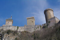 Le Chteau de Foix depuis la rue des Moulins