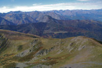 Depuis le Pic de Tarbsou, vue Ouest sur le Sarrat des Escales