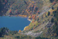 L_Etang de Rabassoles depuis le Pic de Tarbsou