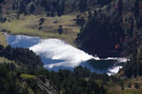 L'Etang de Rabassoles depuis le Sarrat des Escales